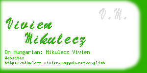 vivien mikulecz business card